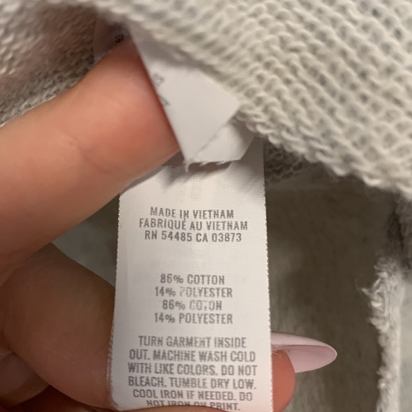 AERIE GREY V NECK PULLOVER GOOD ENERGY XS - Picture 5 of 6